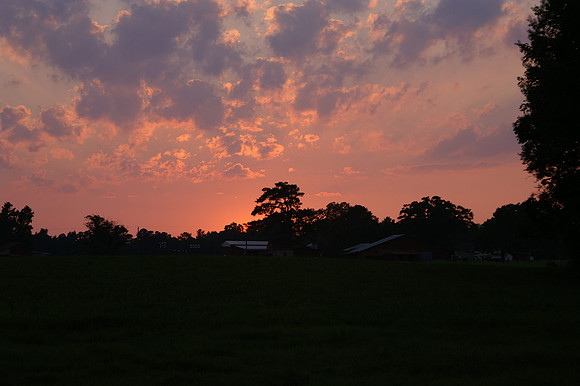 Sunset from my Back Yard