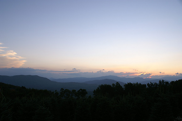 From the top of Jonas Ridge, NC