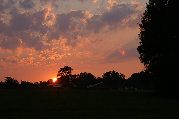 Sunset from my Back Yard