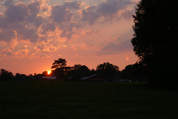 Sunset from my Back Yard