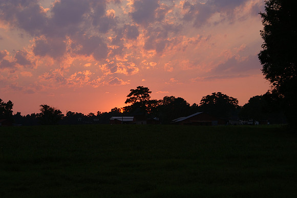 Sunset from my Back Yard