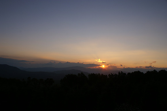 From the top of Jonas Ridge, NC